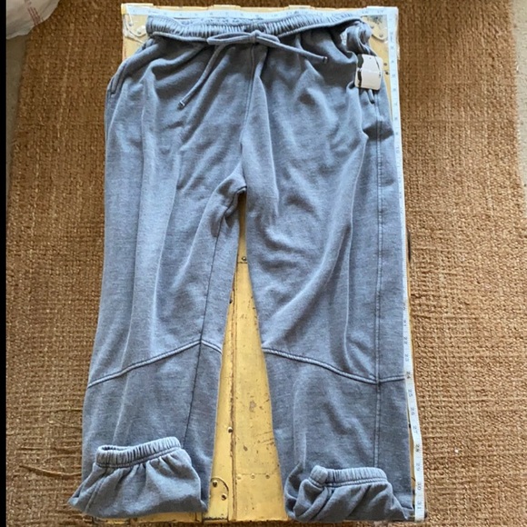 NWT FREE PEOPLE MOVEMENT SWEATPANTS BLACK LOUNGE SLOUCH JOGGER PANT BOYFRIEND S - Picture 9 of 16